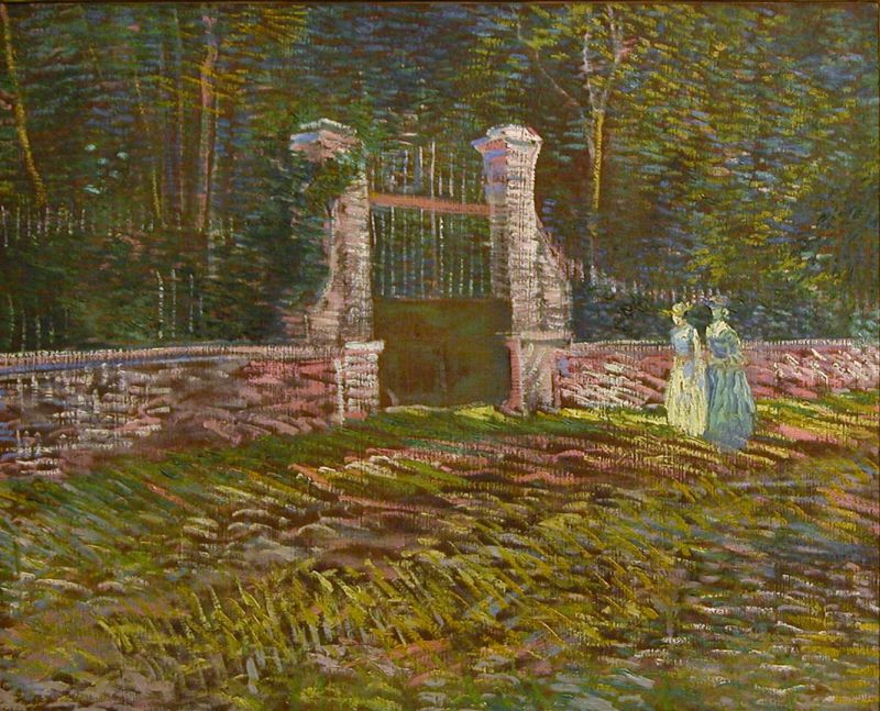 Entrance to Voyer-d'Argenson Park at Asnières