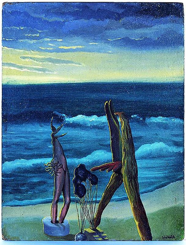 Surrealist Personages by the Sea