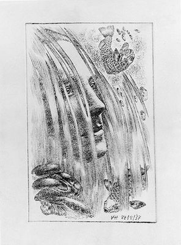 Eluard and Waterfall