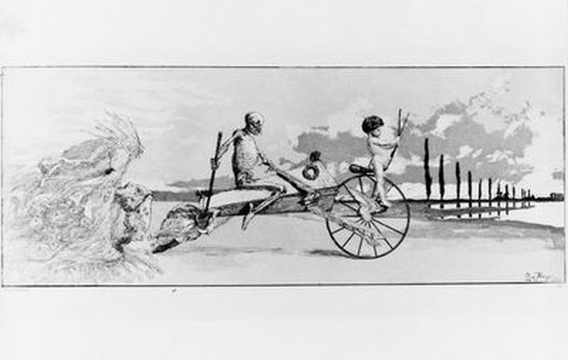 Cupid, Death, and Beyond, from the series "Intermezzi", plate XII