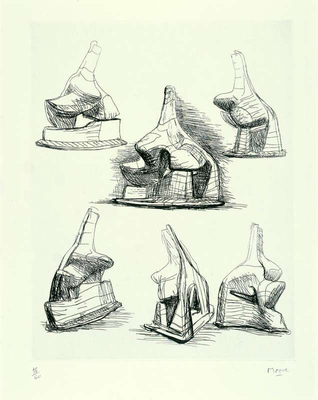 Studies for Head and Shoulders Sculpture