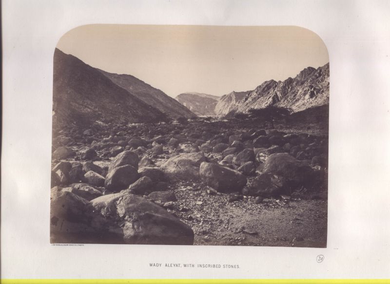 Wady Aleyat, with Inscribed Stones