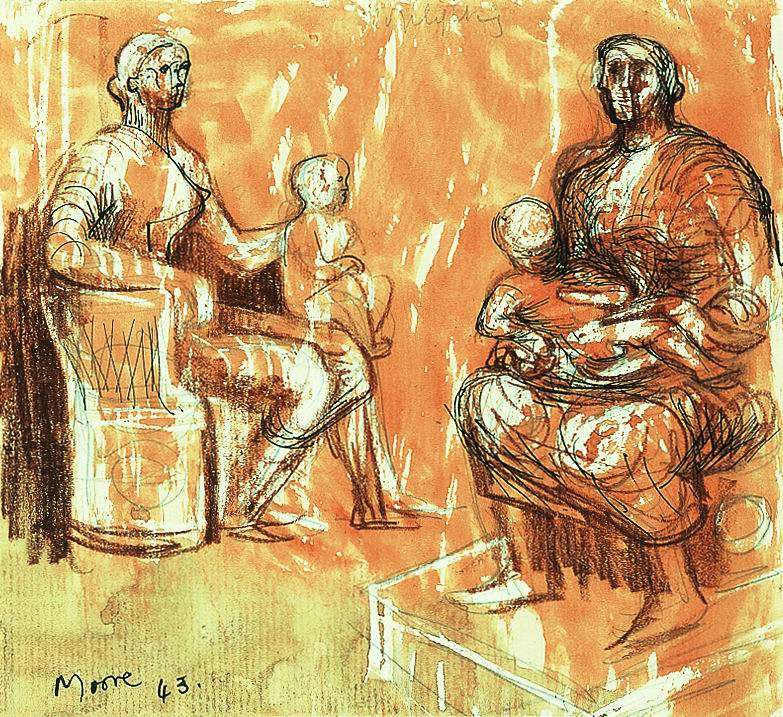 Two Studies of Madonna and Child