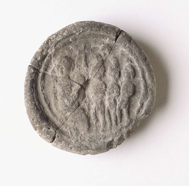 Eulogia token with a depiction of the Adoration of the Magi