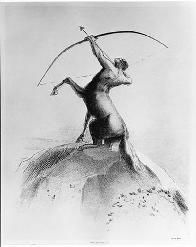 Centaur Aiming at the Clouds