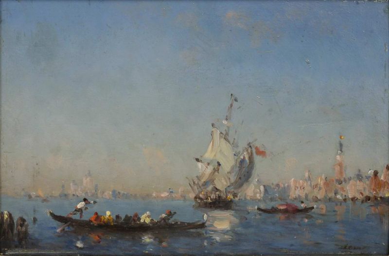 Seascape with Venice in the Distance