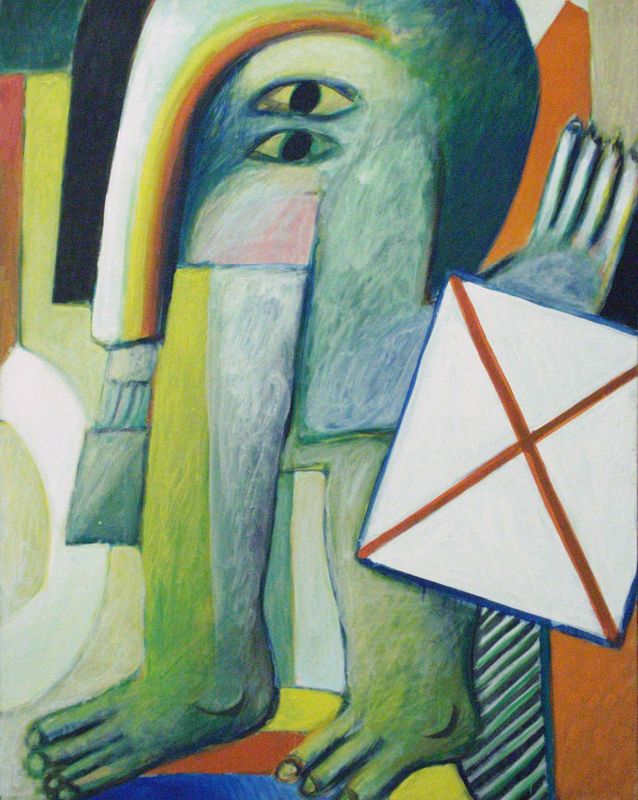 Figure with Black Hat