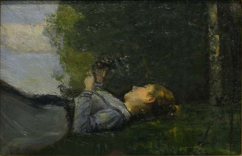 Girl under a Tree