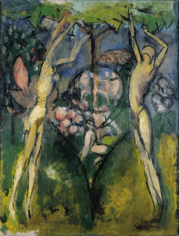 Young Man and Girl in Spring