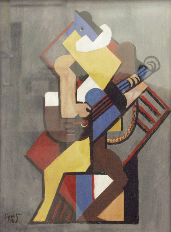 Seated Man with Guitar