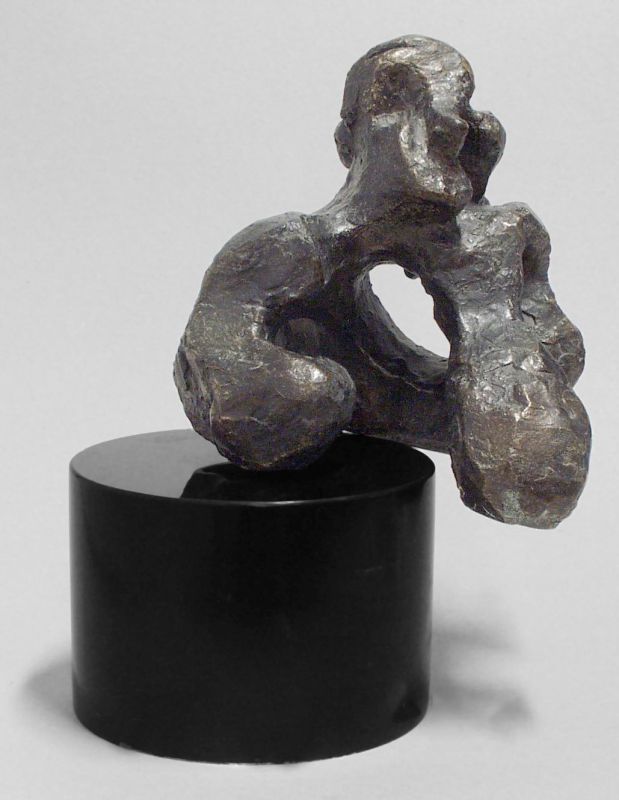 Woman Leaning on Elbows